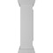 Ekena Millwork 10"W x 40"H Corner Newel Post with Panel, Peaked Capital & Base Trim (Installation kit included) NWL10X40CPP0B0 - alternate 4